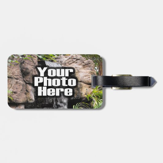 カスタム写真パーソナライズされた荷物名タグ ラゲッジタグ (裏面横)