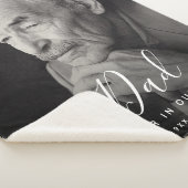 カスタム写真パーソナライズされた記念パパ シェルパブランケット (3/4)