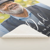 カスタム写真パーソナライズされた記念パパ シェルパブランケット (3/4)