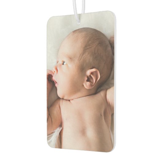 カスタム写真パーソナライズされた車 カーエアーフレッシュナー (左)