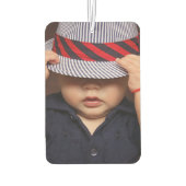 カスタム写真パーソナライズされた車 カーエアーフレッシュナー (裏面)