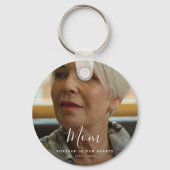 カスタム写真パーソナライズされた追悼式 キーホルダー (正面)