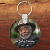 カスタム写真パーソナライズされた追悼式 キーホルダー (正面)