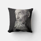 カスタム写真パーソナライズされた追悼式 クッション (正面)