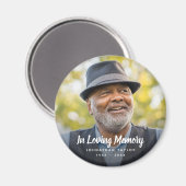 カスタム写真パーソナライズされた追悼式 マグネット (正面/裏面)