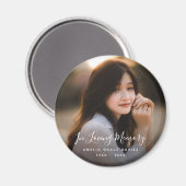 カスタム写真パーソナライズされた追悼式 マグネット (正面/裏面)