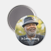 カスタム写真パーソナライズされた追悼式 マグネット (正面/裏面)