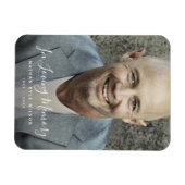 カスタム写真パーソナライズされた追悼式 マグネット (横)