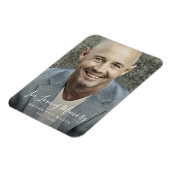 カスタム写真パーソナライズされた追悼式 マグネット (左側)