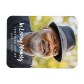 カスタム写真パーソナライズされた追悼式 マグネット (横)