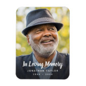 カスタム写真パーソナライズされた追悼式 マグネット (縦)