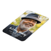 カスタム写真パーソナライズされた追悼式 マグネット (左側)