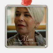 カスタム写真パーソナライズされた追悼式 メタルオーナメント (正面)