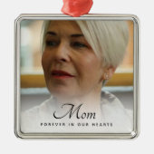 カスタム写真パーソナライズされた追悼式 メタルオーナメント (正面)