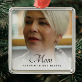 カスタム写真パーソナライズされた追悼式 メタルオーナメント