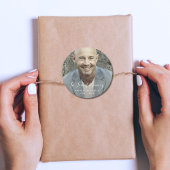 カスタム写真パーソナライズされた追悼式 ラウンドシール