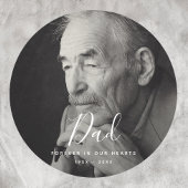 カスタム写真パーソナライズされた追悼式 ラウンドシール