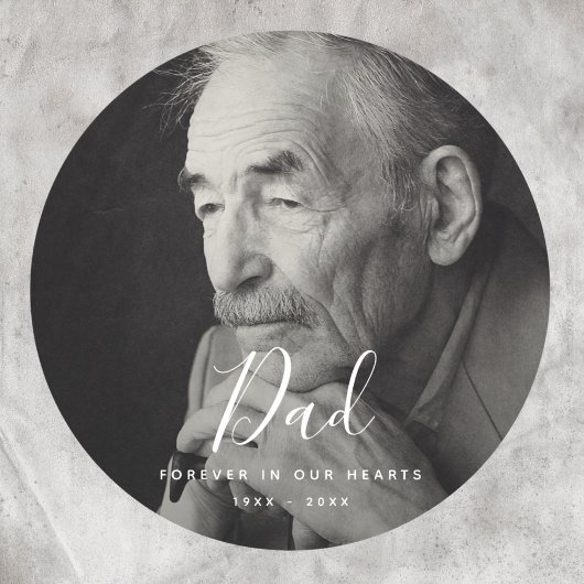 カスタム写真パーソナライズされた追悼式 ラウンドシール