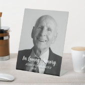 カスタム写真パーソナライズされた追悼式 台座サイン (インサイチュ)