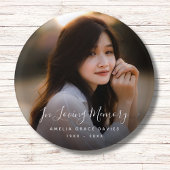 カスタム写真パーソナライズされた追悼式 缶バッジ