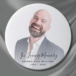 カスタム写真パーソナライズされた追悼式 缶バッジ