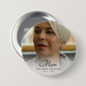 カスタム写真パーソナライズされた追悼式 缶バッジ (正面&裏面)