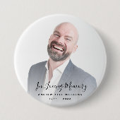 カスタム写真パーソナライズされた追悼式 缶バッジ (正面)
