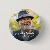 カスタム写真パーソナライズされた追悼式 缶バッジ (正面)