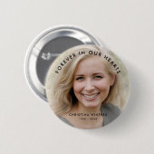 カスタム写真パーソナライズされた追悼式 缶バッジ (正面&裏面)