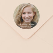 カスタム写真パーソナライズされた追悼死 ラウンドシール