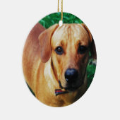 カスタム写真パーソナライズされた2面写真 セラミックオーナメント (右)