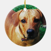 カスタム写真パーソナライズされた2面写真 セラミックオーナメント (裏面)