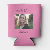 カスタム写真パーソナライズされた30歳の誕生日 缶クーラー (正面)