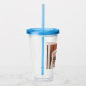 カスタム写真パーソナライズされた アクリルタンブラー (右)