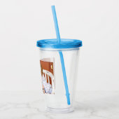 カスタム写真パーソナライズされた アクリルタンブラー (左)