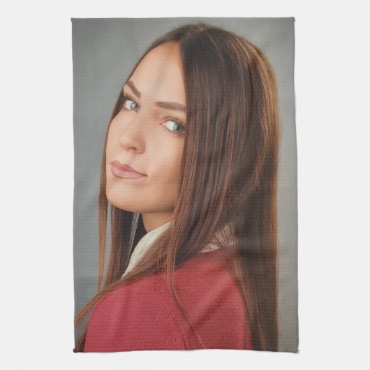 カスタム写真パーソナライズされた キッチンタオル (縦)