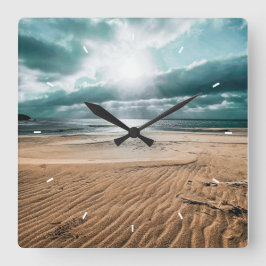 カスタム写真パーソナライズされた スクエア壁時計