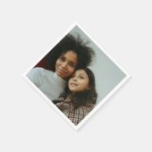 カスタム写真パーソナライズされた スタンダードカクテルナプキン (角)