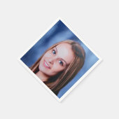 カスタム写真パーソナライズされた スタンダードカクテルナプキン (角)