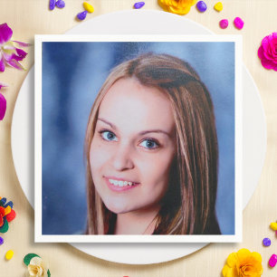 カスタム写真パーソナライズされた スタンダードカクテルナプキン