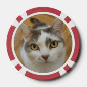 カスタム写真パーソナライズされた ポーカーチップ (裏面)