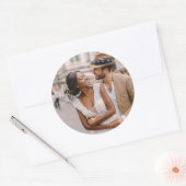 カスタム写真パーソナライズされた ラウンドシール (封筒)