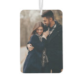 カスタム写真パーソナライズカップルValentine's Day カーエアーフレッシュナー (裏面)