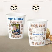 カスタム写真パーティー動物テーマ子供の誕生日 紙コップ