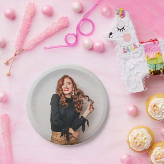 カスタム写真パーティー自撮写真写真 ペーパープレート (パーティー)