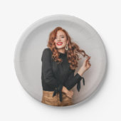 カスタム写真パーティー自撮写真写真 ペーパープレート (正面)