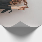 カスタム写真パーティー自撮写真写真 ラッピングペーパー (角)