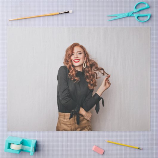 カスタム写真パーティー自撮写真写真 薄葉紙 (クラフト)