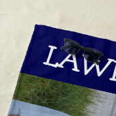 カスタム写真ビーチタオル海軍 – 贈パーソナライズされたり物 ビーチタオル (インサイチュ)