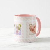 カスタム写真ピンクパターン母の日ママ母ママ マグカップ (正面右)